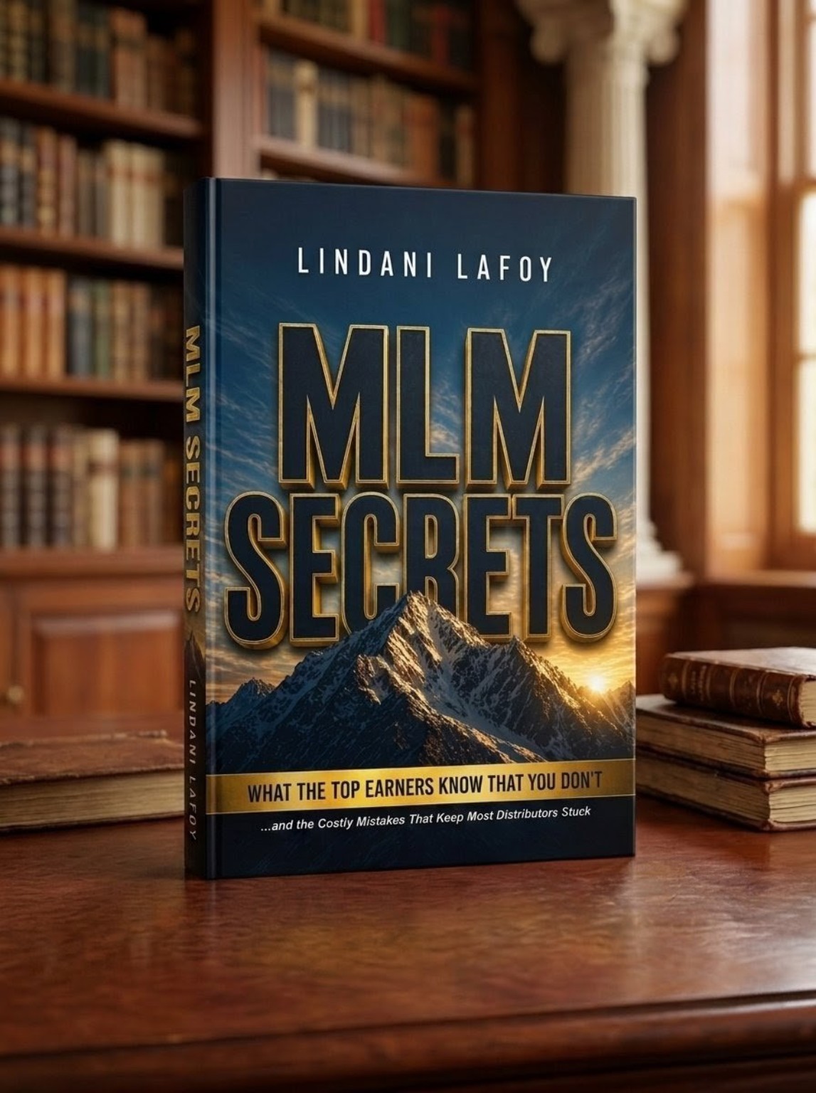 MLM Secrets by Lindani Lafoy book cover mock-up
