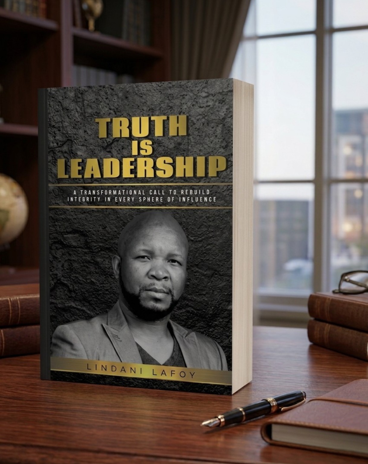 Truth Is Leadership by Lindani Lafoy book cover mock-up